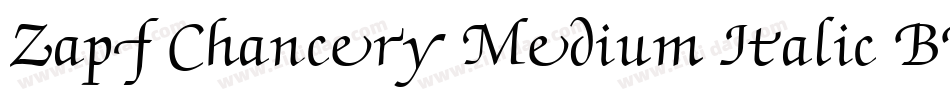 Zapf Chancery Medium Italic BT字体转换